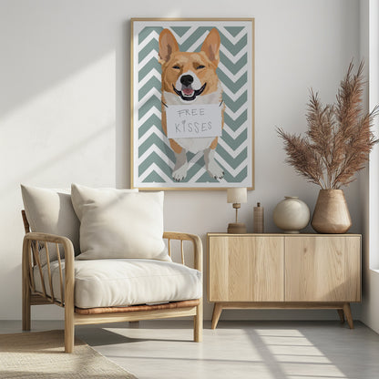 Free Kisses - Poster / Art Print - interiör