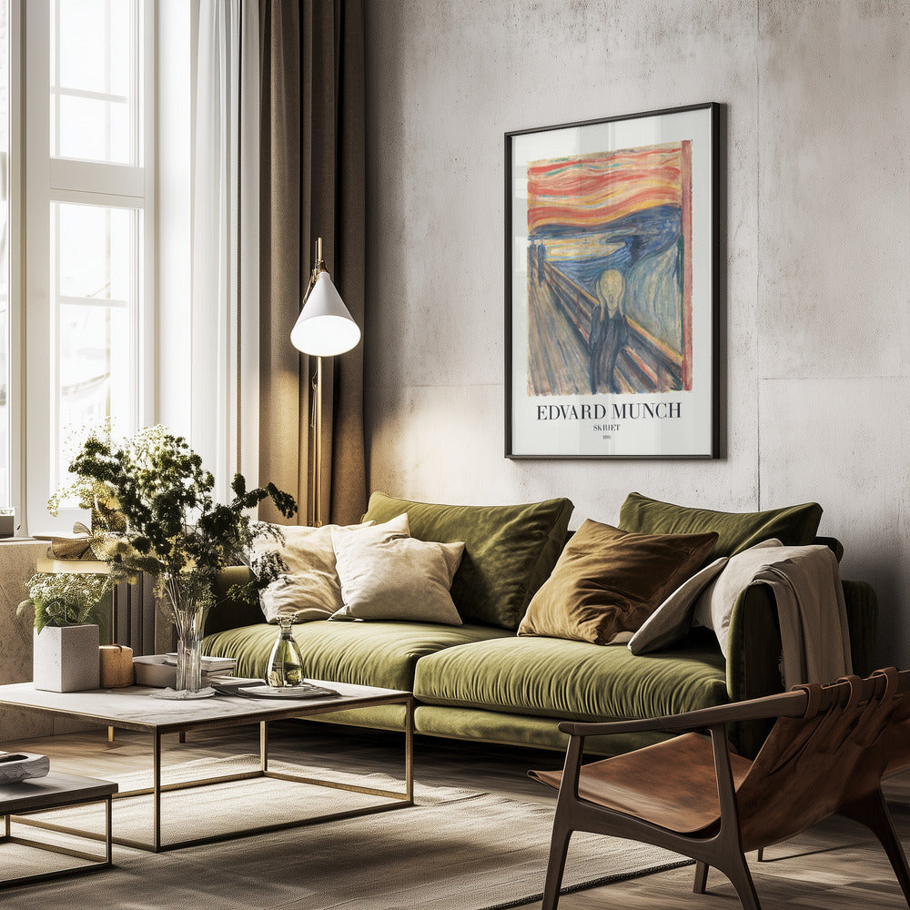 Skriet (The Scream) - Poster / Art Print - interiör