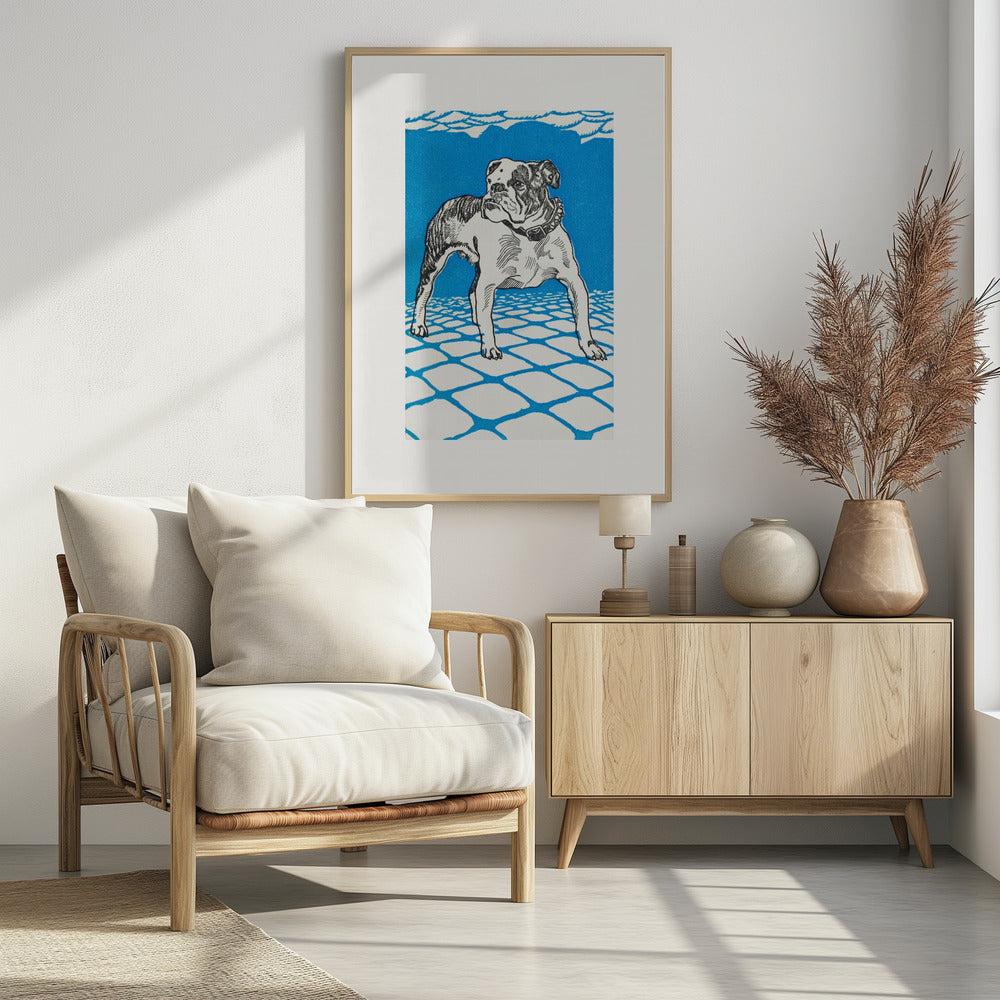 Bulldog - Poster / Art Print - interiör