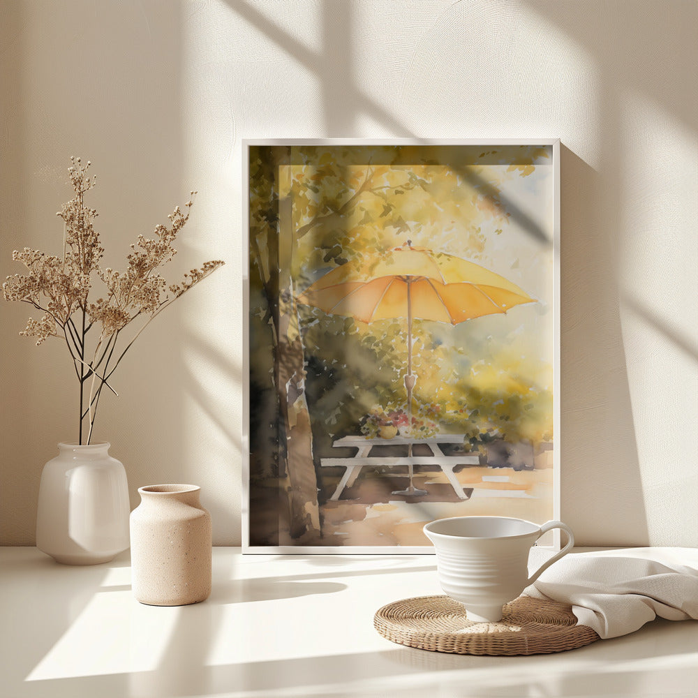 Summer In the Back Garden - Poster / Art Print - interiör
