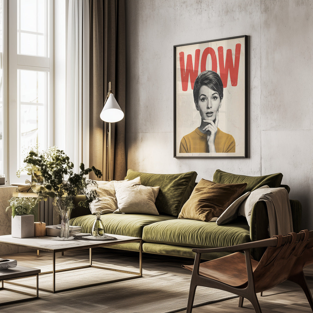 Wow - Poster / Art Print - interiör