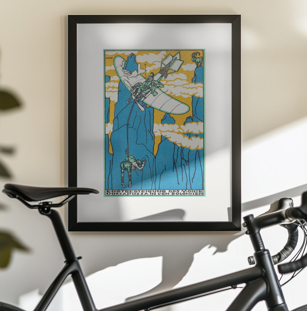 First Ascent of Monte Domapozza In the Dolomites - Poster / Art Print - interiör