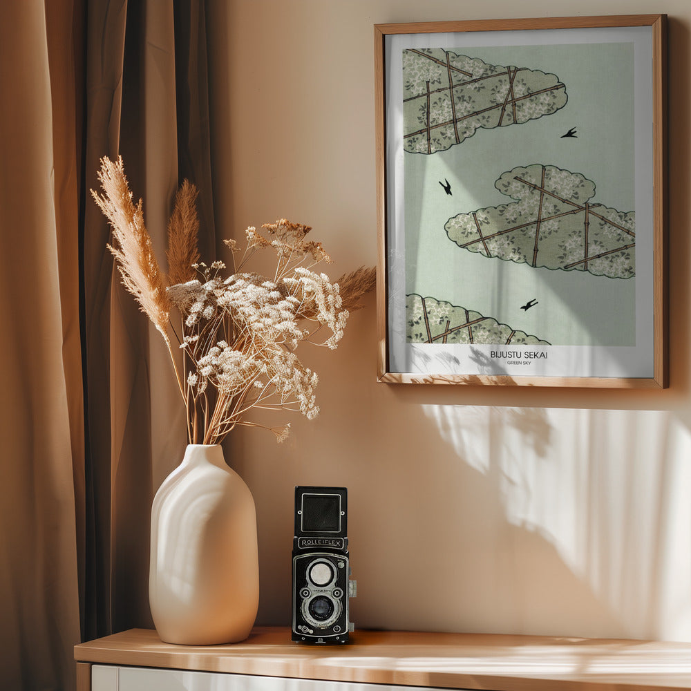 Green Sky - Poster / Art Print - interiör