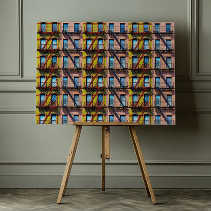 New York Windows - Poster / Art Print - interiör