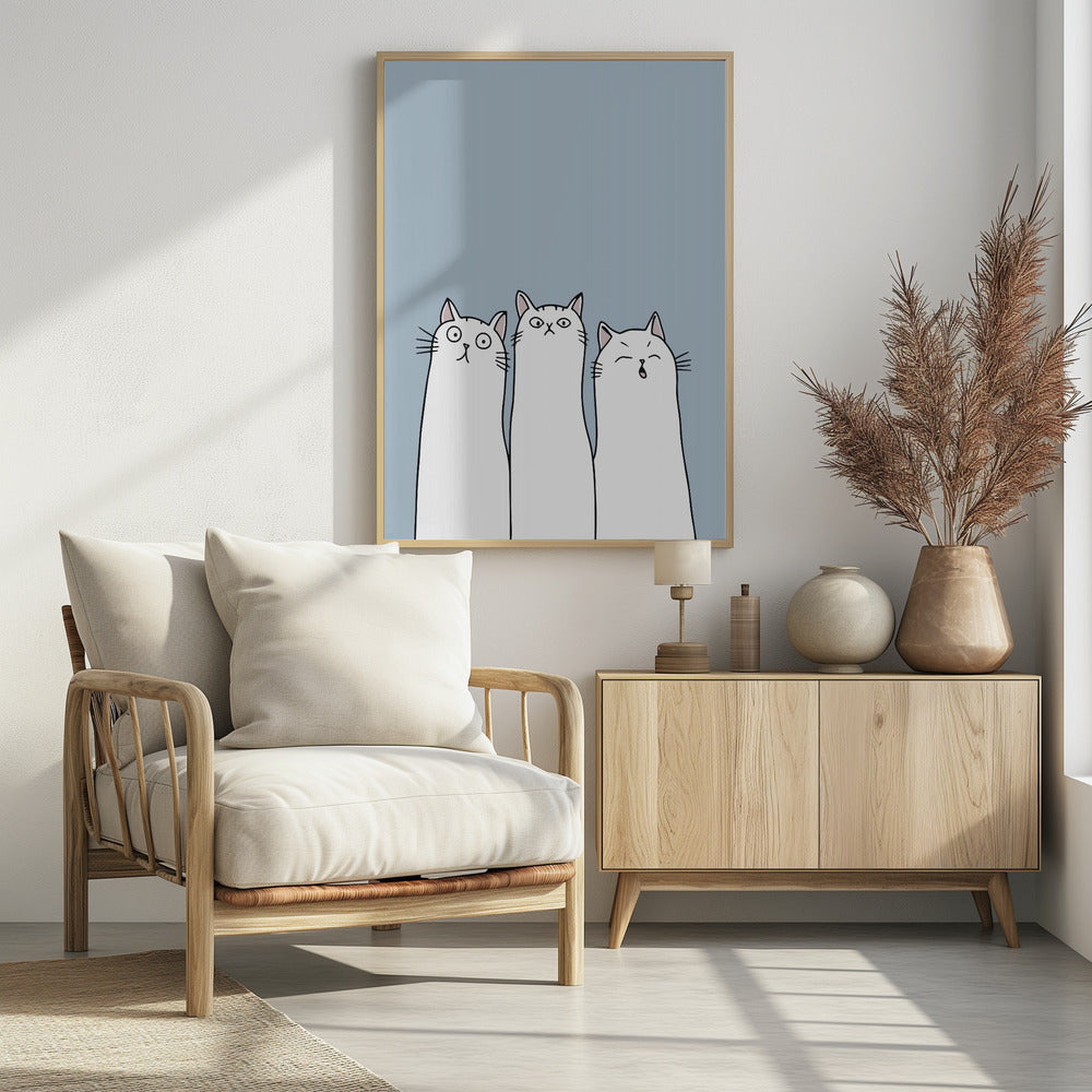 The Cats - Poster / Art Print - interiör