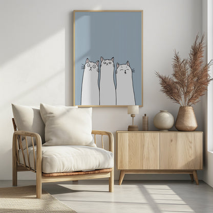 The Cats - Poster / Art Print - interiör