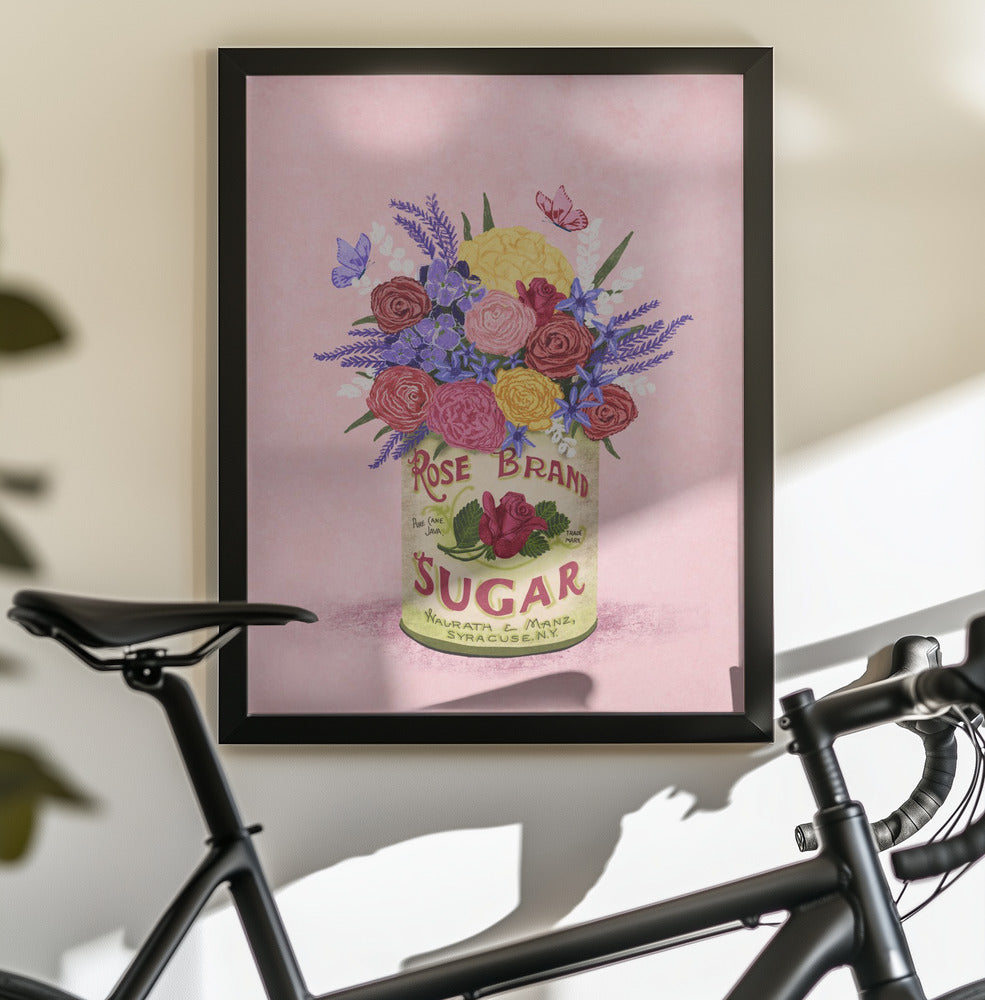 Flowers In a vintage Can - Poster / Art Print - interiör