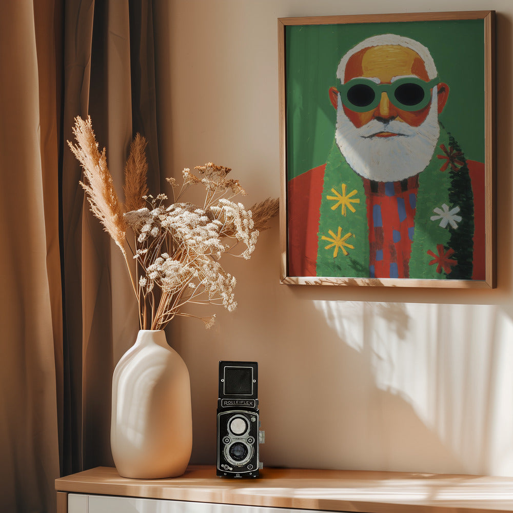 Holiday Santa - Poster / Art Print - interiör
