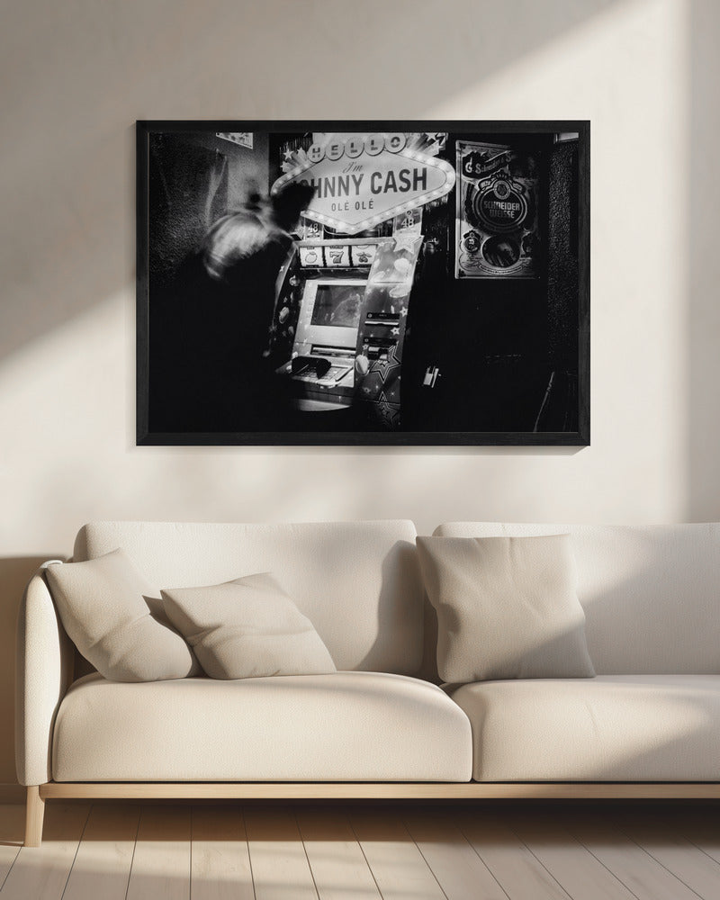 HELLO I'm JOHNNY CASH - Poster / Art Print - interiör