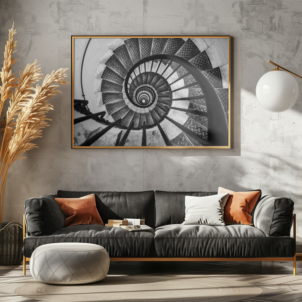 Inside the Arc de triomphe de l'Étoile - Poster / Art Print - interiör