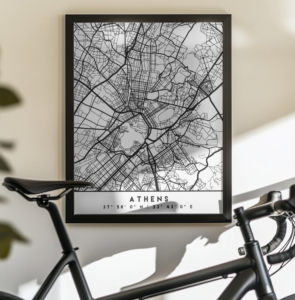 Black Maps 05 - Poster / Art Print - interiör