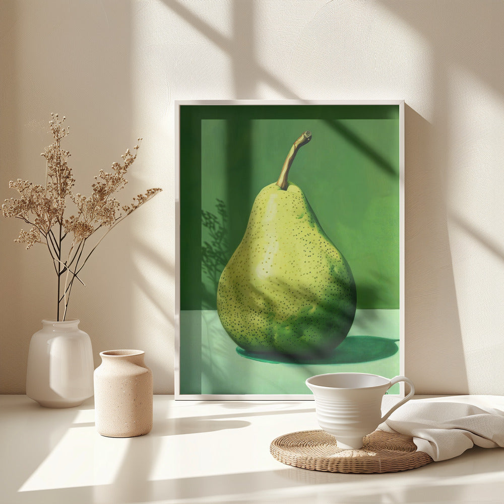 Green Pear - Poster / Art Print - interiör