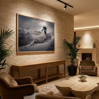 Backcountry skiing - Poster / Art Print - interiör