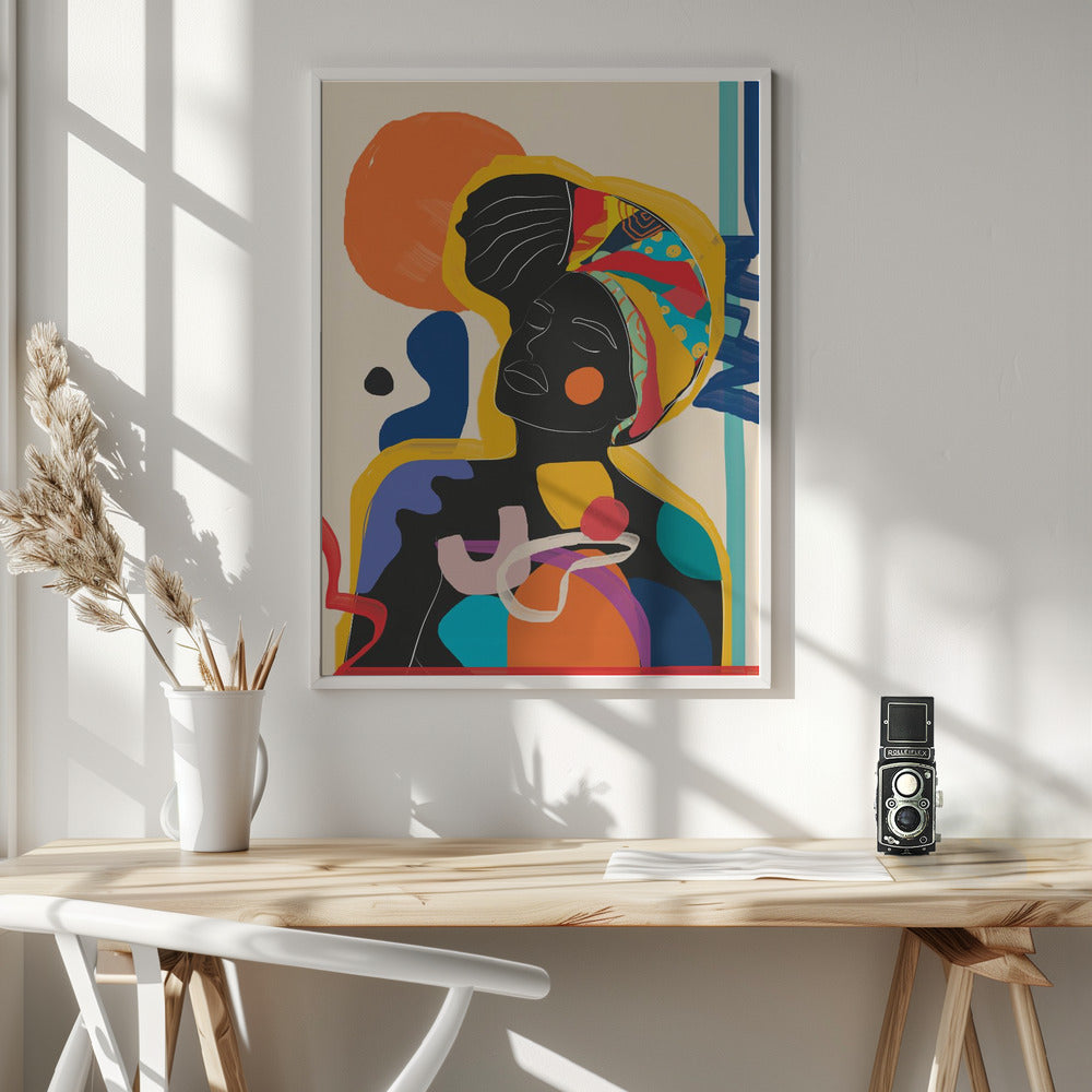 Modern Abstract Woman 3 - Poster / Art Print - interiör