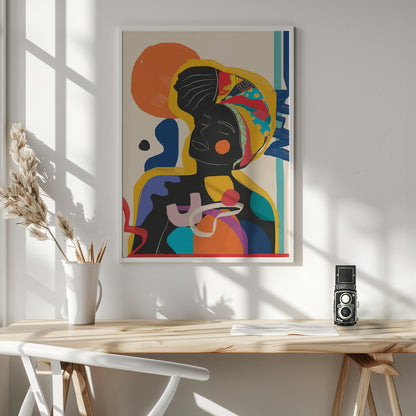 Modern Abstract Woman 3 - Poster / Art Print - interiör
