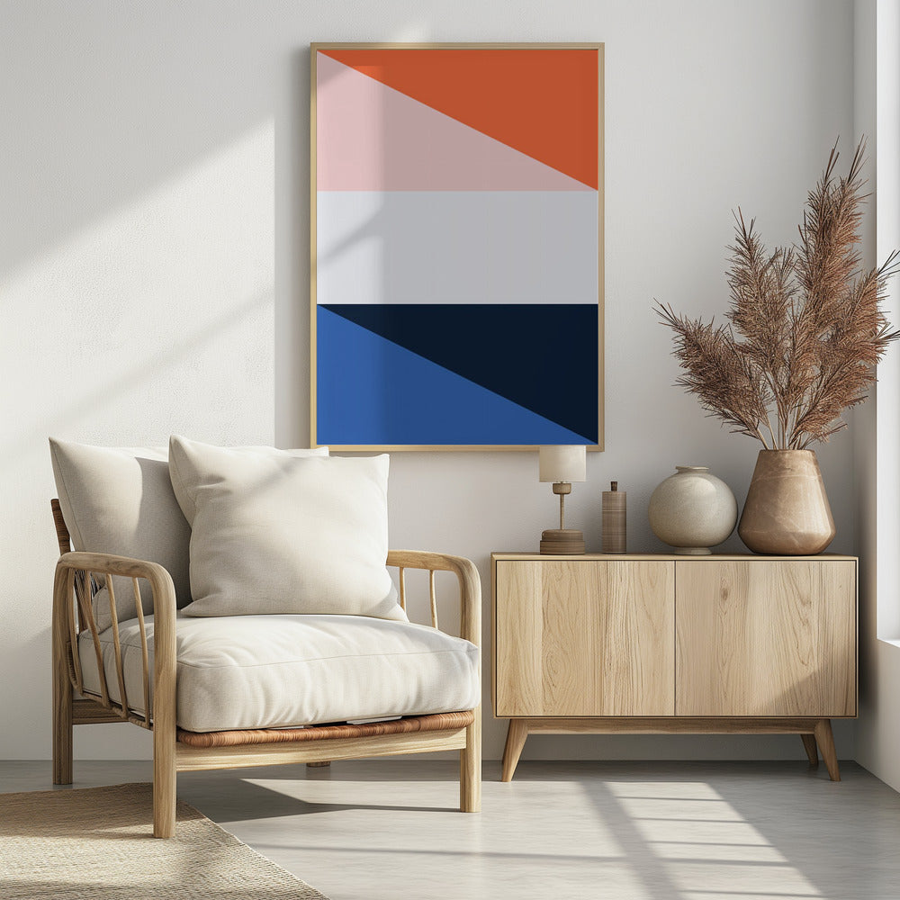 Four Triangles - Poster / Art Print - interiör