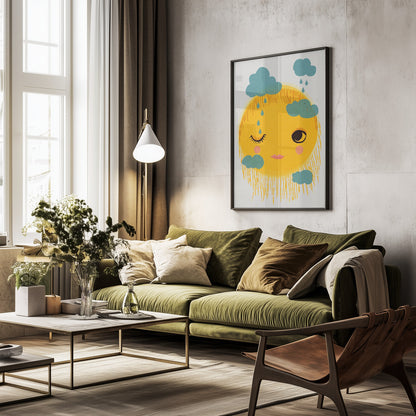 Sun And Rain - Poster / Art Print - interiör