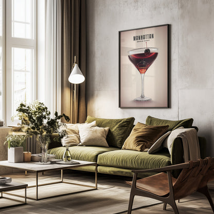 Manhattan Cocktail - Poster / Art Print - interiör