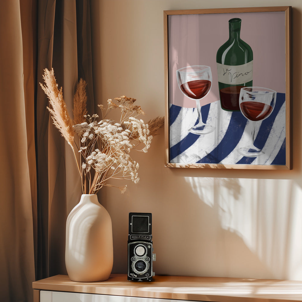 Wine time - Poster / Art Print - interiör