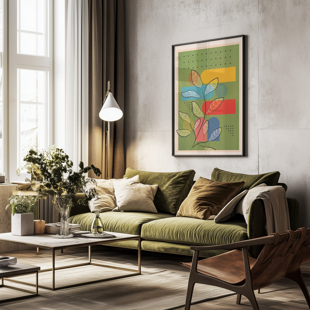 Tropical Geometry 7 - Poster / Art Print - interiör