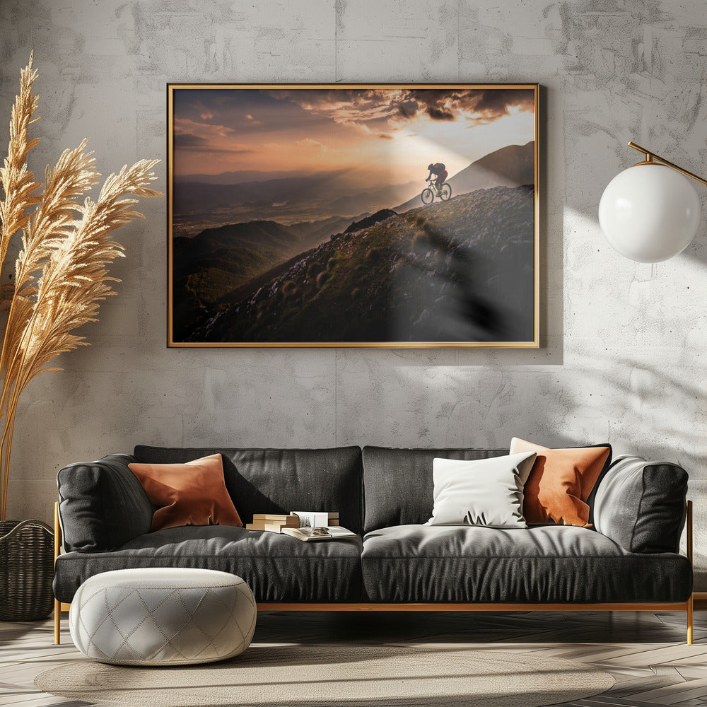 Sunset Ride - Poster / Art Print - interiör
