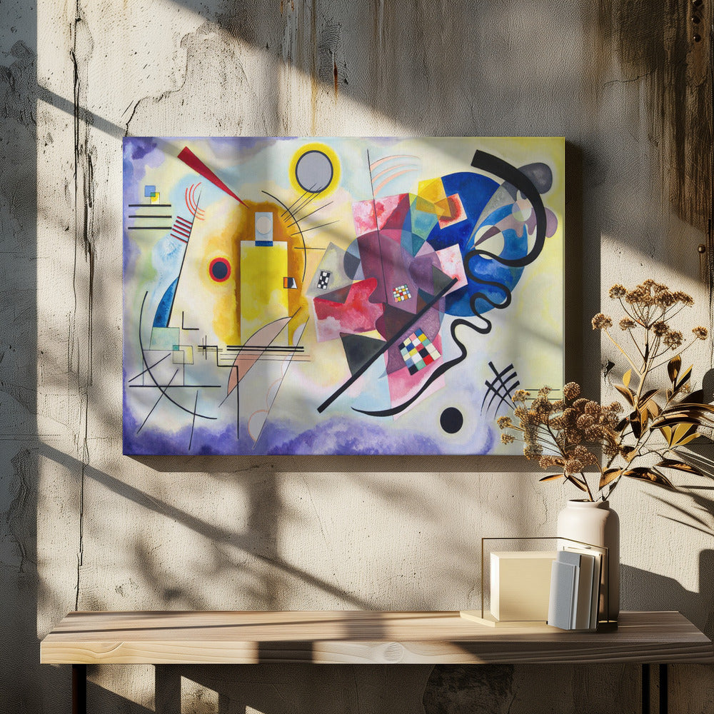 Yellow Red Blue - Poster / Art Print - interiör