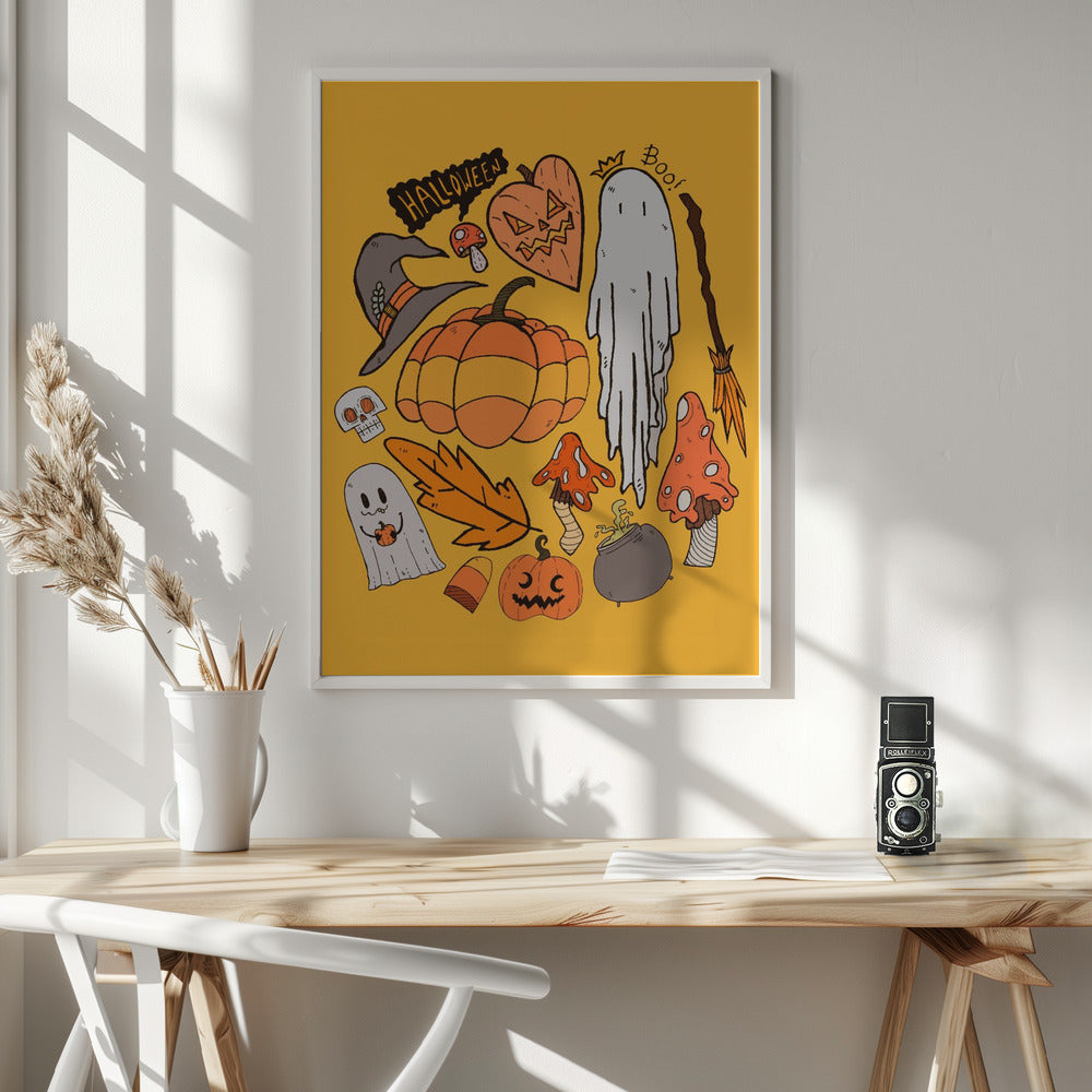 Halloween vibes 2 - Poster / Art Print - interiör