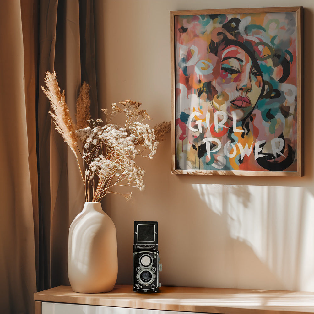Girl Power - Poster / Art Print - interiör