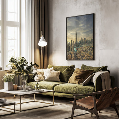 Downtown sunset view - Poster / Art Print - interiör