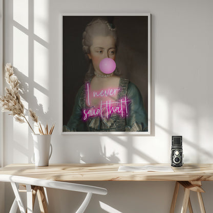 Marie never said that - Poster / Art Print - interiör