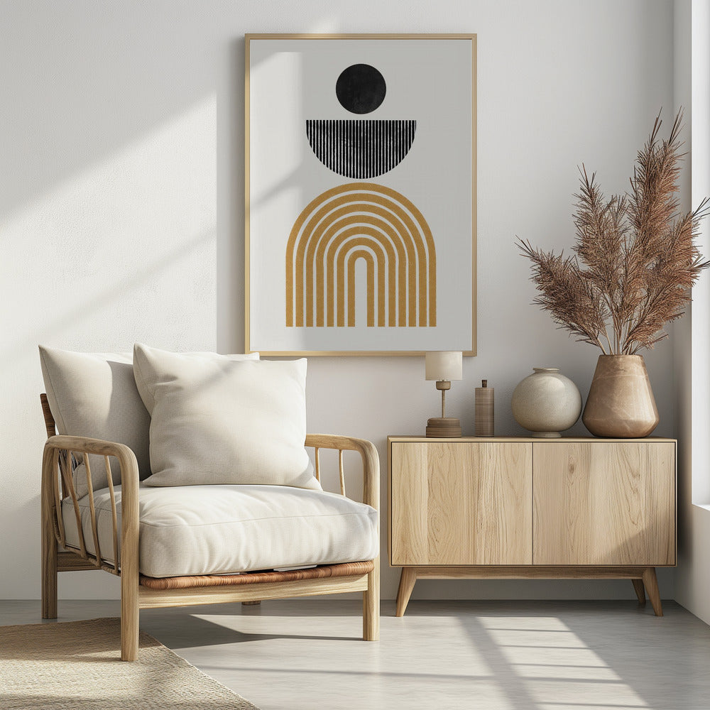 Midcentury Composition - Poster / Art Print - interiör