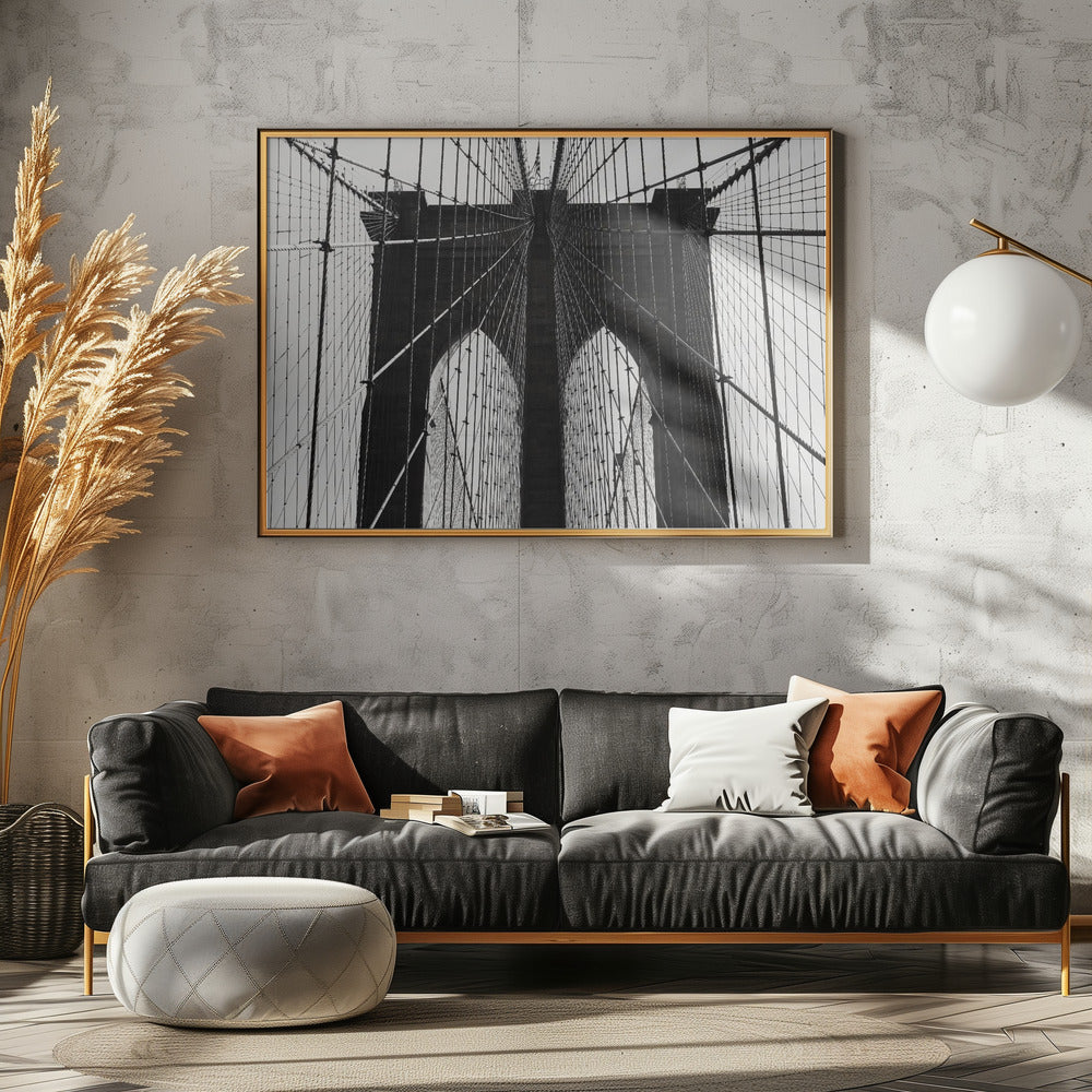 Brooklyn Bridge - Poster / Art Print - interiör
