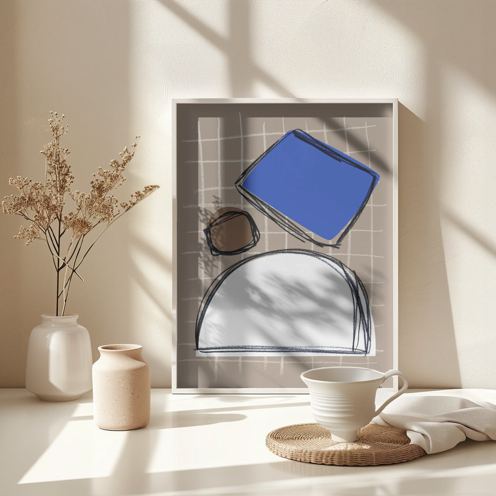 Shape Play 1 - Poster / Art Print - interiör
