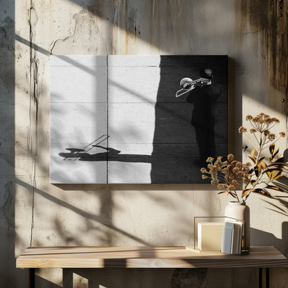Trombone player - Poster / Art Print - interiör