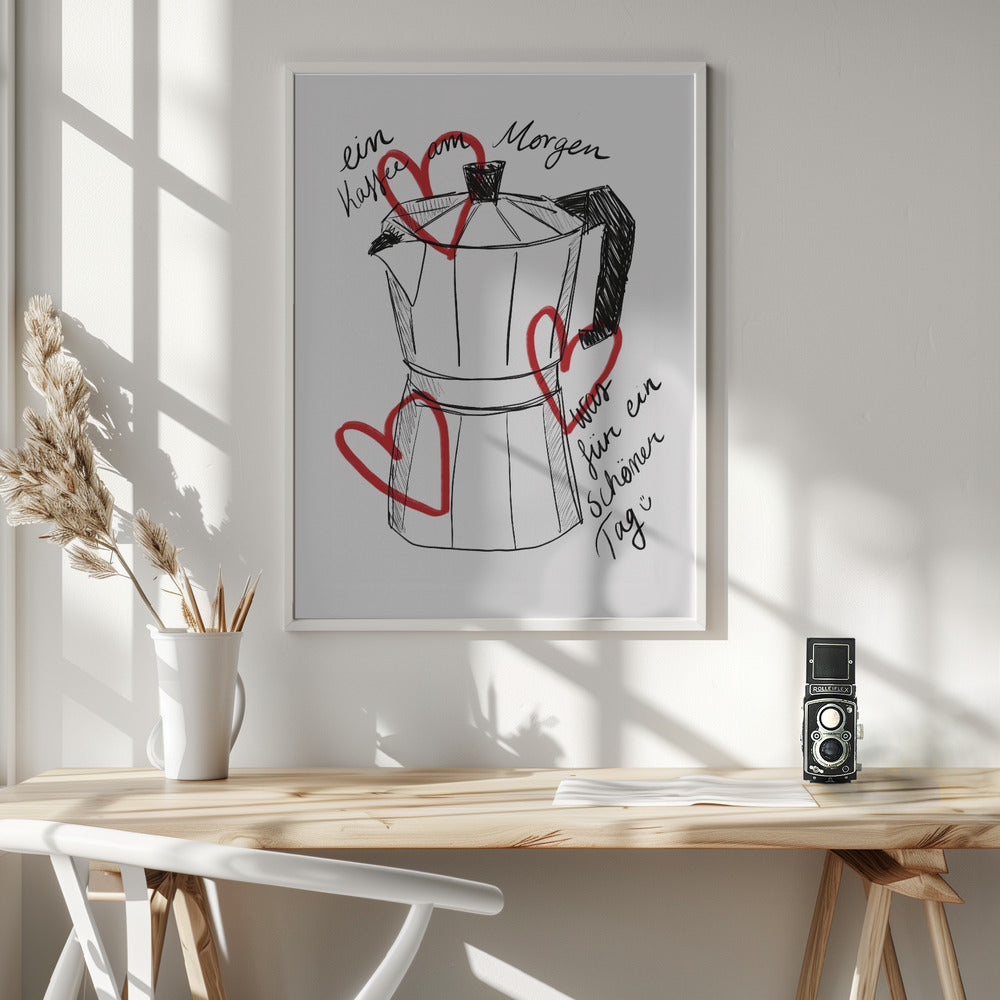 Kaffee am Morgen - Poster / Art Print - interiör