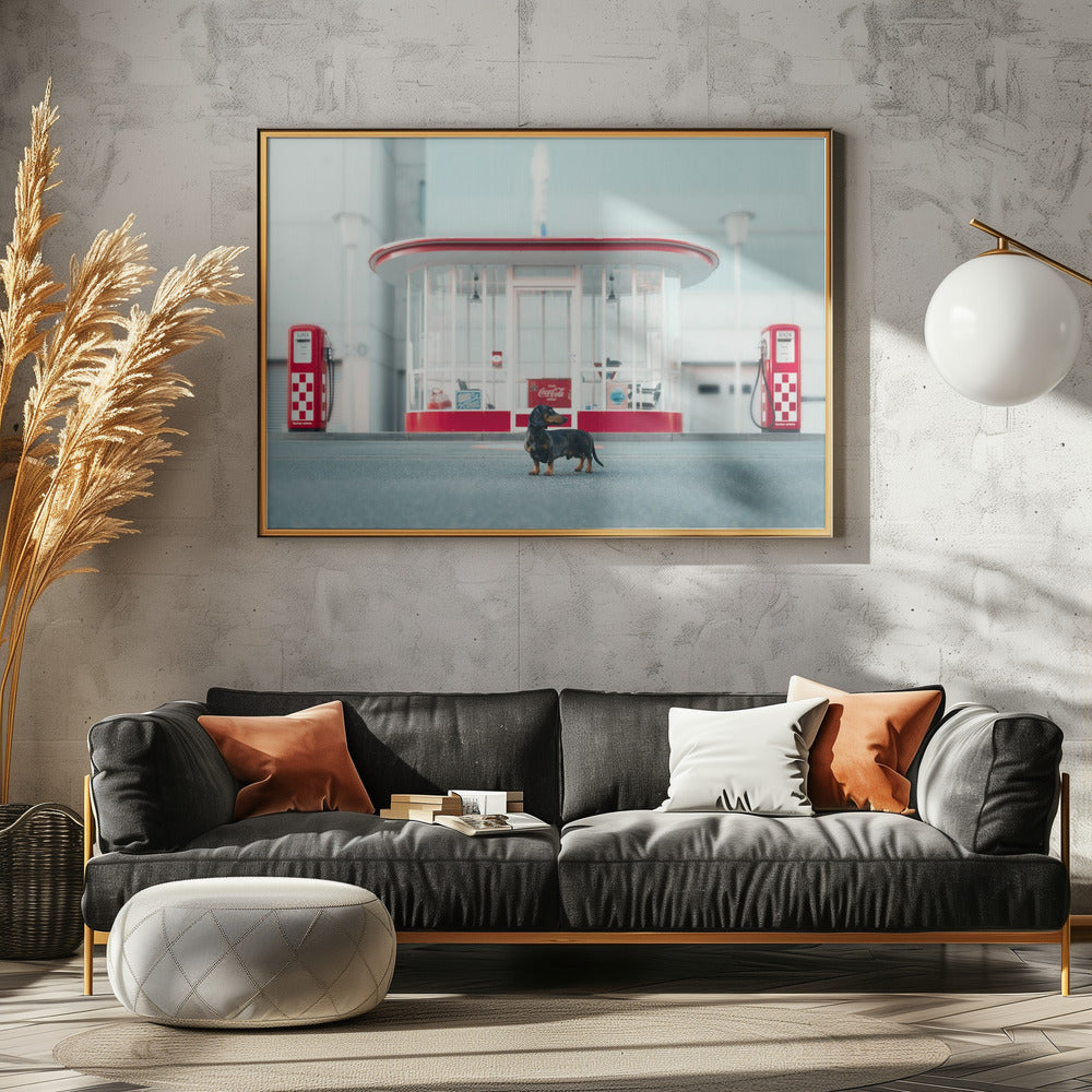 Der Tankwart - Poster / Art Print - interiör