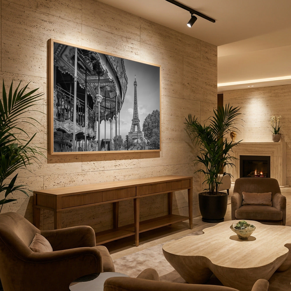 Typical Paris in monochrome - Poster / Art Print - interiör