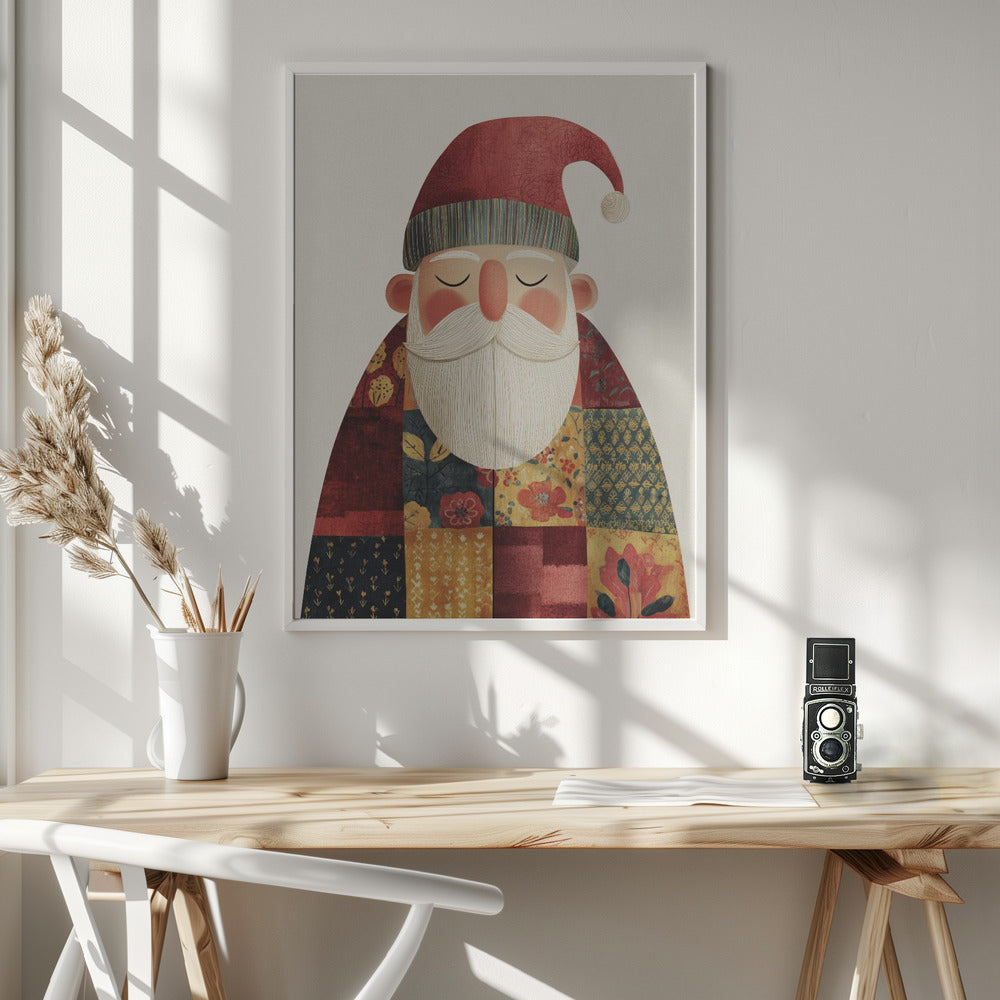 Calm Santa No 2 - Poster / Art Print - interiör