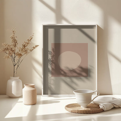 Circle Mocha - Poster / Art Print - interiör