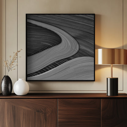The wood project III - Zen garden - Poster / Art Print - interiör