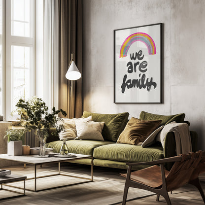 We Are Family - Poster / Art Print - interiör