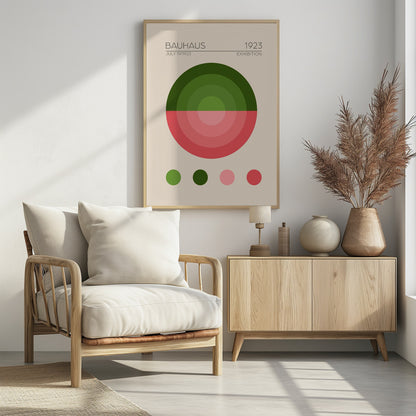 Bauhaus Yesil Daire - Poster / Art Print - interiör