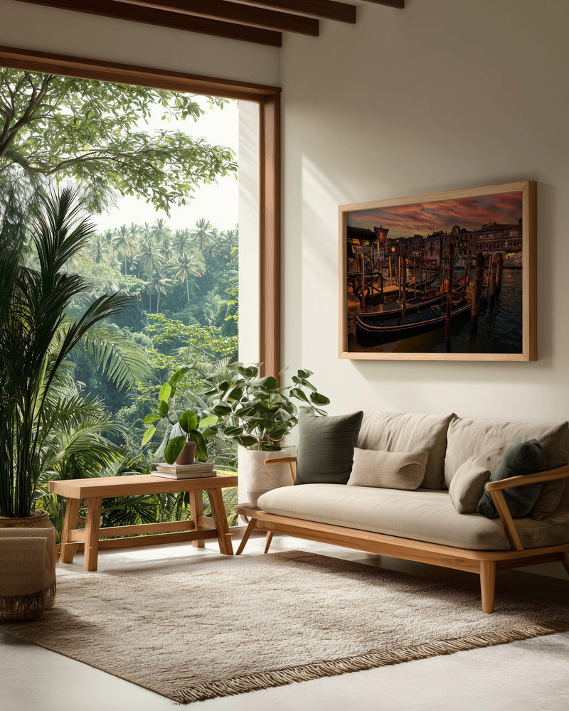 A Cozy Night in Venice - Poster / Art Print - interiör