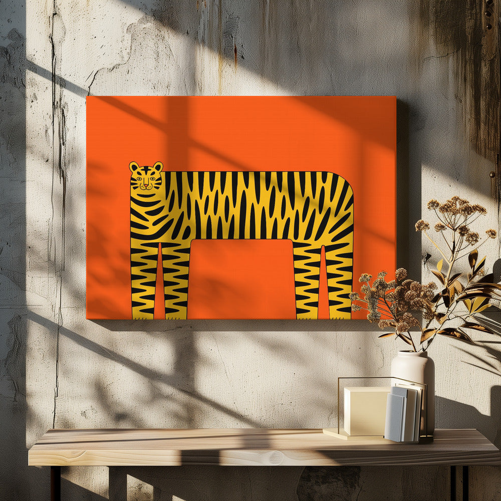 The Abstract Tiger - Poster / Art Print - interiör