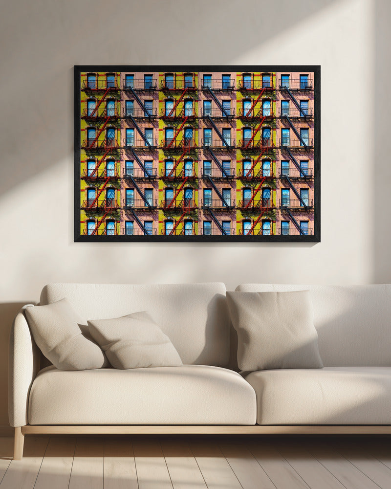New York Windows - Poster / Art Print - interiör