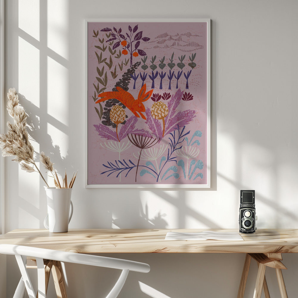 Artichoke thief at sunrise - Poster / Art Print - interiör