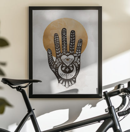 Mystic Hand Design - Poster / Art Print - interiör