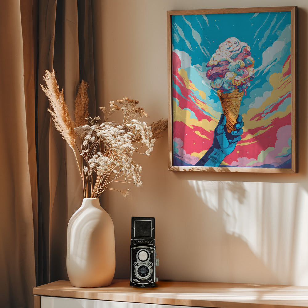 Ice Cream Pop Art - Poster / Art Print - interiör
