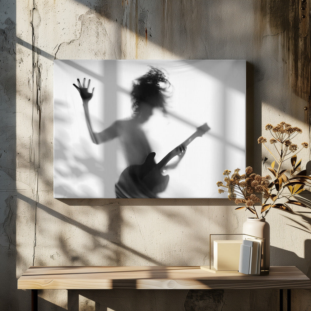 Guitar heroes - Poster / Art Print - interiör