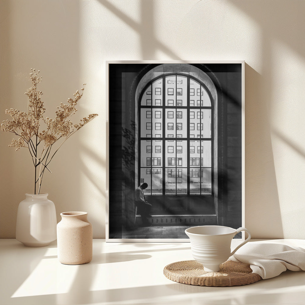Lonely man - Poster / Art Print - interiör